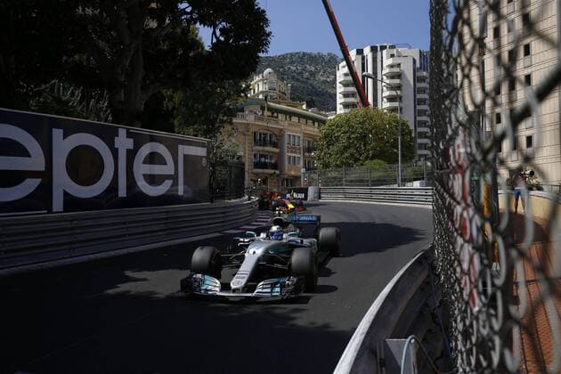 Motorsports: FIA Formula One World Championship WM Weltmeisterschaft 2017, Grand Prix of Monaco, 77 Valtteri Bottas (FIN, Mercedes AMG Petronas F1 Team), Monte Carlo Monaco xHOCHxZWEIx