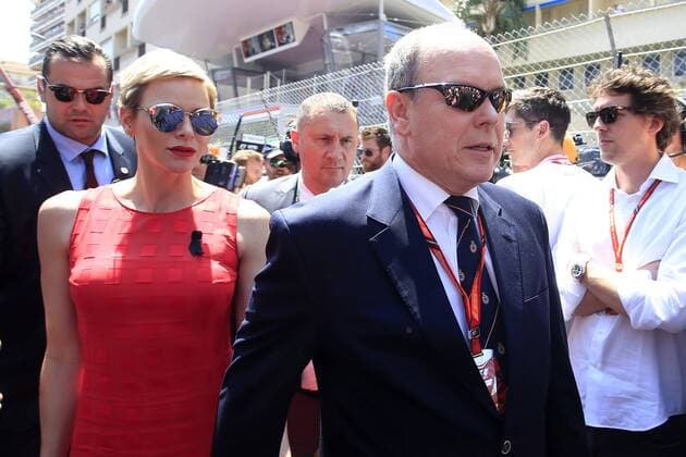 Monaco Grand Prix, Monte Carlo 24 - 28 May 2017 28.05.2017 - Race, Charlene Wittstock Princess of Monaco and S.A.S. Prince Albert II 