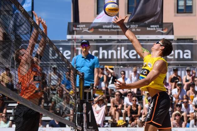 smart super cup Nürnberg; Smart Beach Tour 2017; Alexander Walkenhorst Sven Winter vs. Kay Matysik Marcus Popp +++ Nürnberg Germany xConnyxKurth HOCHxZWEIx