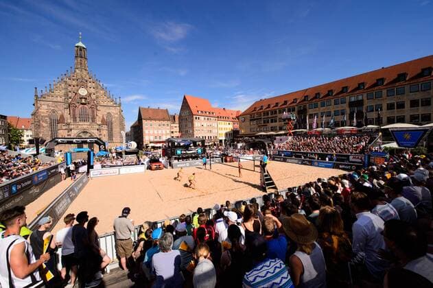 smart super cup Nürnberg; Smart Beach Tour 2017; Kim Behrens Anni Schumacher vs. Katharina Schillerwein Cinja Tillmann +++ + Nürnberg Germany xConnyxKurth HOCHxZWEIx
