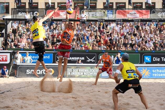 smart super cup Nürnberg; Smart Beach Tour 2017; Philipp Arne Bergmann Yannick Harms vs. Paul Becker Jonas Schröder +++ + Nürnberg Germany xConnyxKurth HOCHxZWEIx