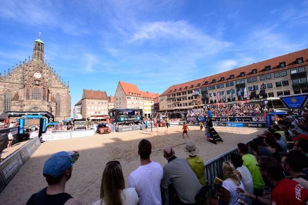 smart super cup Nürnberg; Smart Beach Tour 2017; Philipp Arne Bergmann Yannick Harms vs. Paul Becker Jonas Schröder +++ + Nürnberg Germany xConnyxKurth HOCHxZWEIx