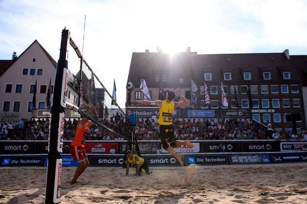 smart super cup Nürnberg; Smart Beach Tour 2017; Philipp Arne Bergmann Yannick Harms vs. Paul Becker Jonas Schröder +++ + Nürnberg Germany xConnyxKurth HOCHxZWEIx