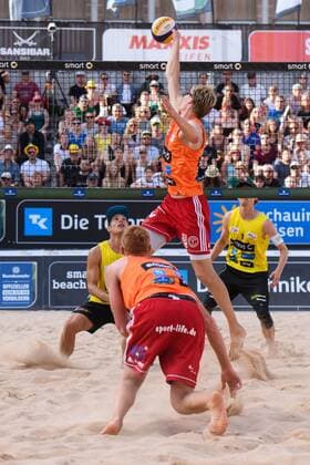 smart super cup Nürnberg; Smart Beach Tour 2017; Philipp Arne Bergmann Yannick Harms vs. Paul Becker Jonas Schröder +++ + Nürnberg Germany xConnyxKurth HOCHxZWEIx