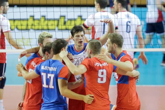 PXL_2018 FIVB Volleyball Men s World Championship WM Weltmeisterschaft qualification, Croatia vs. Serbia 28.05.2017., Zagreb, Croatia - 2018 FIVB Volleyball World Championship - Men European Qualification, 5th Round, Group E, Croatia vs. Serbia. Srecko Lisinac.  LukaxStanzl PIXSELL