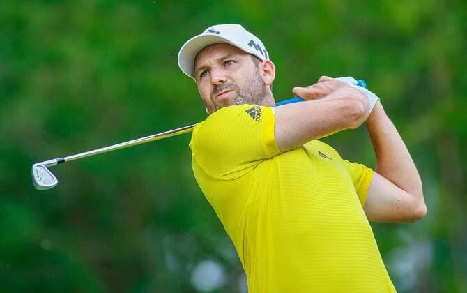 May 28, 2017 - Fort Worth, TX, USA - Sergio Garcia tees off on the 3rd hole during the final round of the Dean & DeLuca Invitational golf tournament on Sunday, May 28, 2017 at Colonial Country Club in Fort Worth, Texas. Dean & DeLuca Invitational golf tournament - Round 4 - ZUMAm67_ 20170528_zaf_m67_068 Copyright: xRayxCarlinx