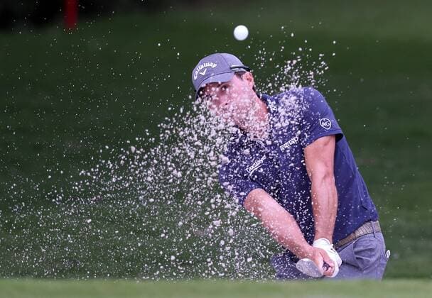 May 28, 2017 - Fort Worth, TX, USA - Kevin Kisner hits out of a bunker at the 5th hole in the final round of the Dean & DeLuca Invitational golf tournament on Sunday, May 28, 2017 at Colonial Country Club in Fort Worth, Texas. Dean & DeLuca Invitational golf tournament - Round 4 - ZUMAm67_ 20170528_zaf_m67_077 Copyright: xRichardxW.xRodriguezx