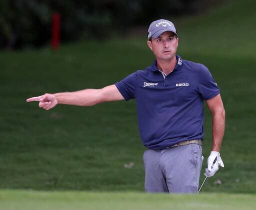 May 28, 2017 - Fort Worth, TX, USA - Kevin Kisner gestures for the ball to move after hitting out of a bunker at the 5th hole in the final round of the Dean & DeLuca Invitational golf tournament on Sunday, May 28, 2017 at Colonial Country Club in Fort Worth, Texas. Dean & DeLuca Invitational golf tournament - Round 4 - ZUMAm67_ 20170528_zaf_m67_083 Copyright: xRichardxW.xRodriguezx