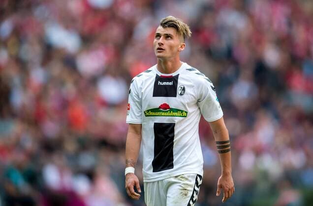 20. Mai 2017: Muenchen, Allianz Arena: Fussball 1. Bundesliga, 34. Spieltag: FC Bayern Muenchen - SC Freiburg: Freiburgs Maximilian Philipp.