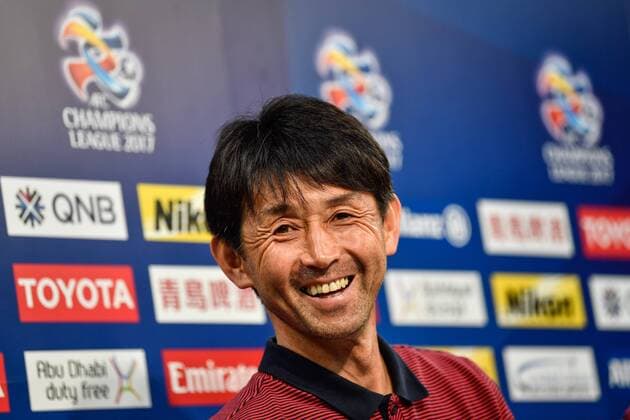 Head coach Masatada Ishii of Japan s Kashima Antlers attends a press conference PK Pressekonferenz ahead of the second Round of 16 match against China s Guangzhou Evergrande during the 2017 AFC Champions League in Kashima, Japan, 29 May 2017. Masatada Ishii leads Kashima Antlers in swing for second Round of 16 match at AFC Champions League  20170529_61858