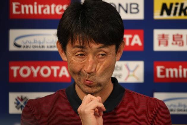 Head coach Masatada Ishii of Japan s Kashima Antlers attends a press conference PK Pressekonferenz ahead of the second Round of 16 match against China s Guangzhou Evergrande during the 2017 AFC Champions League in Kashima, Japan, 29 May 2017. Masatada Ishii leads Kashima Antlers in swing for second Round of 16 match at AFC Champions League  20170529_08153
