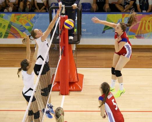 Betty Hoffmann (Luxemburg 3) Volleyball, Frauen, Luxemburg - Liechtenstein San Marino, GSSE 2017, JPEE 2017, Spiele der kleinen europäischen Staaten, Jeux des petits etats d Europe, Games of the small states of Europe 30.05.2017 Multieventi Domus, Serravalle 
