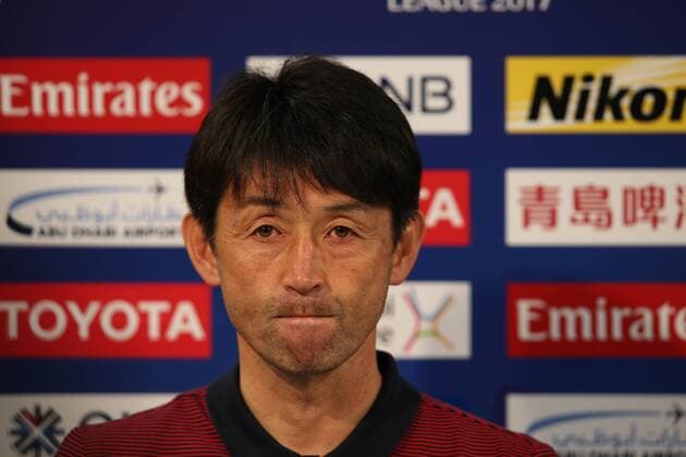 Head coach Masatada Ishii of Japan s Kashima Antlers attends a press conference PK Pressekonferenz ahead of the second Round of 16 match against China s Guangzhou Evergrande during the 2017 AFC Champions League in Kashima, Japan, 29 May 2017. Masatada Ishii leads Kashima Antlers in swing for second Round of 16 match at AFC Champions League  20170529_30961