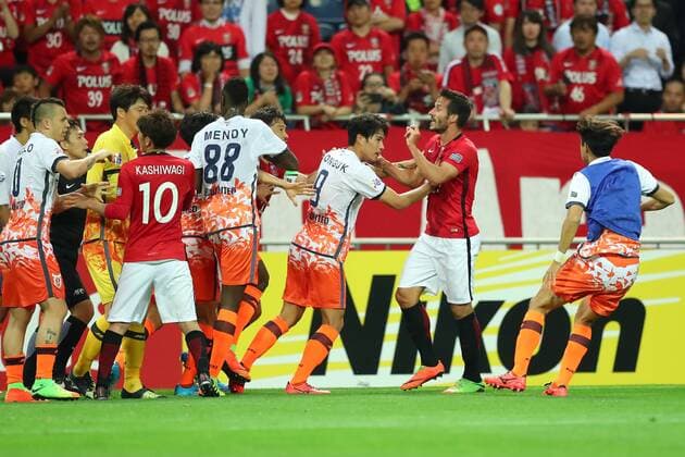 Zlatan (Reds), Jeju United team group Mannschaftsbild Totale MAY 31, 2017 - Football Soccer : AFC Champions League 2017 Round 16 between Urawa Reds 3-0 Jeju United FC at Saitama Stadium 2002, Saitama, Japan. Noxthirdxpartyxsales  (mrva144449)