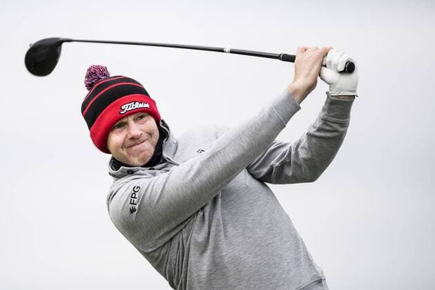170601 Stephen Gallacher, Skottland under dag ett av golftävlingen Nordea Masters den 1 juni 2017 i Barsebäck.  Copyright: PETTERxARVIDSON BB170601PA001