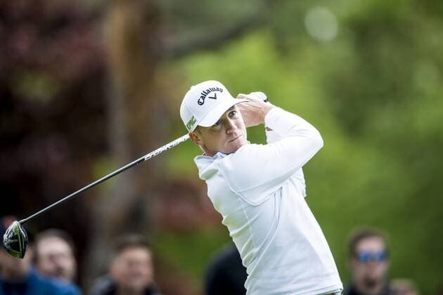 170601 Alexander Noren, Sverige under dag ett av golftävlingen Nordea Masters den 1 juni 2017 i Barsebäck.  Copyright: PETTERxARVIDSON BB170601PA029