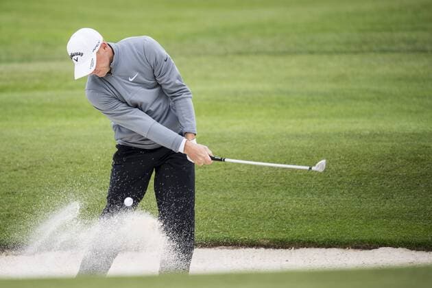 170601 Alexander Noren, Sverige under dag ett av golftävlingen Nordea Masters den 1 juni 2017 i Barsebäck.  Copyright: PETTERxARVIDSON BB170601PA038
