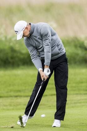170601 Alexander Noren, Sverige under dag ett av golftävlingen Nordea Masters den 1 juni 2017 i Barsebäck.  Copyright: PETTERxARVIDSON BB170601PA051