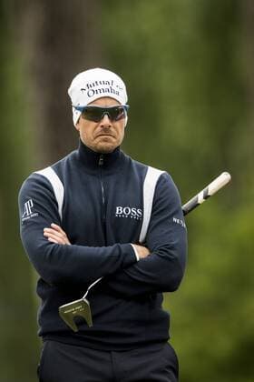 170601 Henrik Stenson, Sverige under dag ett av golftävlingen Nordea Masters den 1 juni 2017 i Barsebäck.  Copyright: PETTERxARVIDSON BB170601PA077