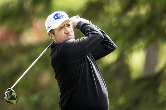 170601 Scott Hend, Australien under dag ett av golftävlingen Nordea Masters den 1 juni 2017 i Barsebäck.  Copyright: PETTERxARVIDSON BB170601PA121