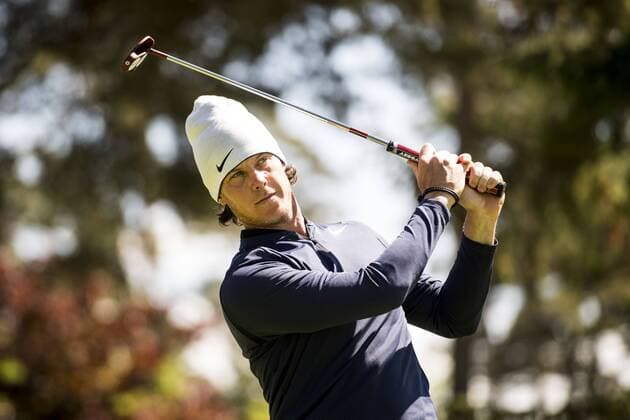 170601 Kristoffer Broberg, Sverige under dag ett av golftävlingen Nordea Masters den 1 juni 2017 i Barsebäck.  Copyright: PETTERxARVIDSON BB170601PA190