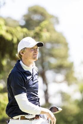 170601 Fredrik Nilehn, Sverige under dag ett av golftävlingen Nordea Masters den 1 juni 2017 i Barsebäck.  Copyright: PETTERxARVIDSON BB170601PA208