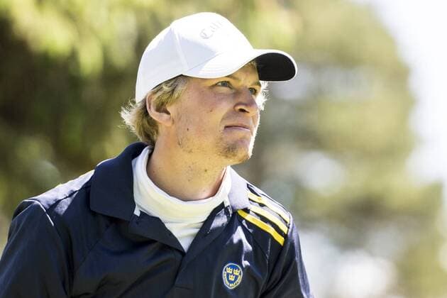 170601 Fredrik Nilehn, Sverige under dag ett av golftävlingen Nordea Masters den 1 juni 2017 i Barsebäck.  Copyright: PETTERxARVIDSON BB170601PA209