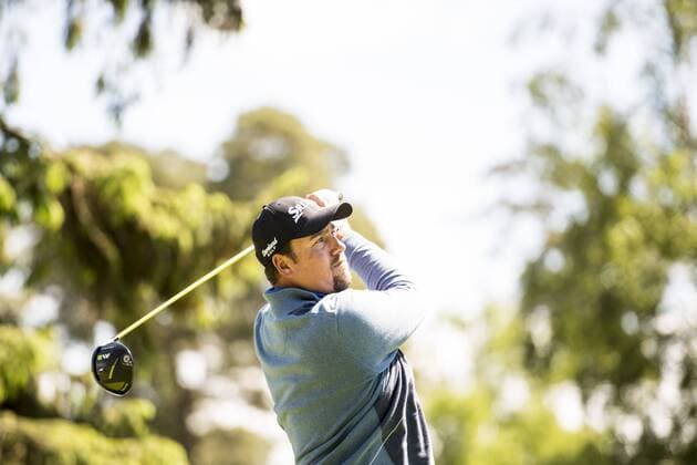 170601 Jaco Ahlers, Sydafrika under dag ett av golftävlingen Nordea Masters den 1 juni 2017 i Barsebäck.  Copyright: PETTERxARVIDSON BB170601PA211