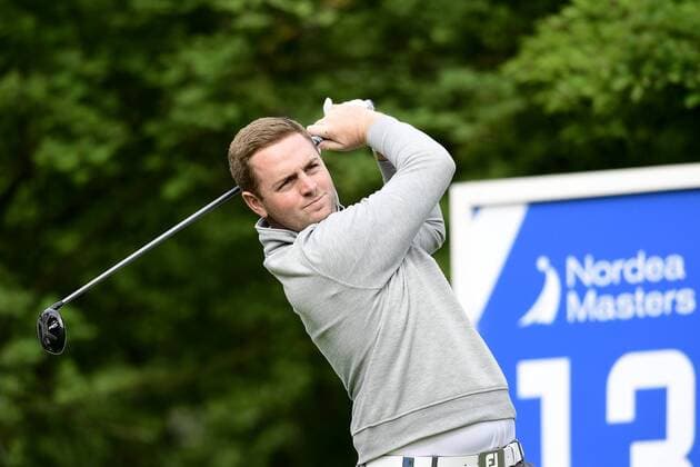 170602 Max Orrin, England, under dag tva av golftävlingen Nordea Masters den 2 juni 2017 i Barsebäck.  Copyright: PETTERxARVIDSON BB170602PA009