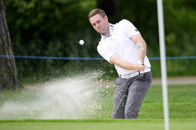 170602 Max Orrin, England, under dag tva av golftävlingen Nordea Masters den 2 juni 2017 i Barsebäck.  Copyright: PETTERxARVIDSON BB170602PA011