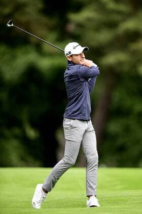 170602 Joakim Lagergren, Sverige, under dag tva av golftävlingen Nordea Masters den 2 juni 2017 i Barsebäck.  Copyright: PETTERxARVIDSON BB170602PA019