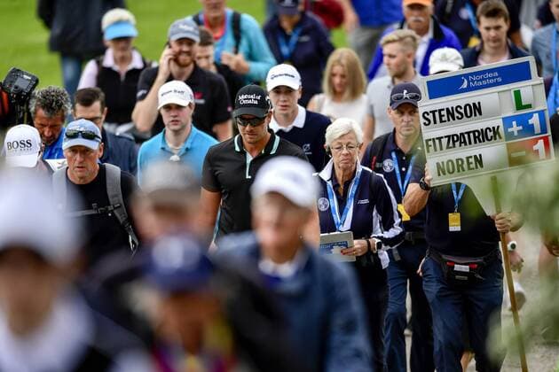 170602 Henrik Stenson, Sverige under dag tva av golftävlingen Nordea Masters den 2 juni 2017 i Barsebäck.  Copyright: PETTERxARVIDSON BB170602PA056