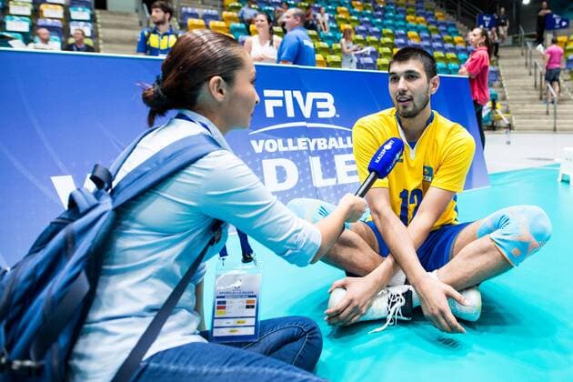 Nodirkhan Kadirkhanov (12 KAZ) with an interview after the match Frankfurt Main Copyright: xWuechnerx xEibner-Pressefotox EP_nwr