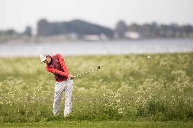 170602 Marcel Siem, Tyskland under dag tva av golftävlingen Nordea Masters den 2 juni 2017 i Barsebäck.  Copyright: PETTERxARVIDSON BB170602PA148