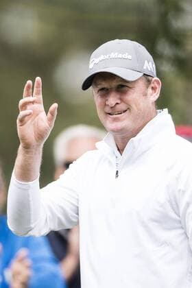 170602 Jamie Donaldson, Wales under dag tva av golftävlingen Nordea Masters den 2 juni 2017 i Barsebäck.  Copyright: PETTERxARVIDSON BB170602PA369