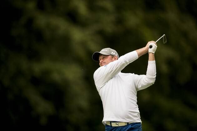 170602 Jamie Donaldson, Wales under dag tva av golftävlingen Nordea Masters den 2 juni 2017 i Barsebäck.  Copyright: PETTERxARVIDSON BB170602PA466