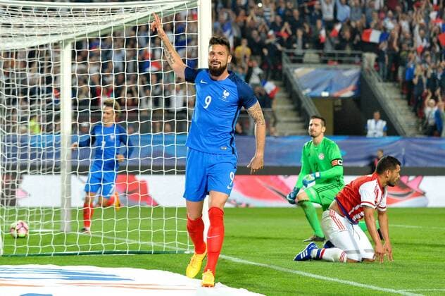 Fußball, Länderspiel, Frankreich - Paraguay 09 OLIVIER GIROUD (fra) - JOIE FOOTBALL : France vs Paraguay - Match amical - 02 06 2017 FEP Panoramic 