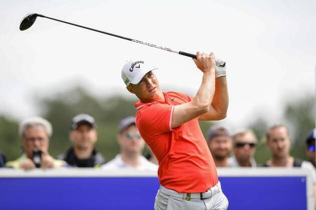 170603 Alexander Noren, Sverige, under dag tre av golftävlingen Nordea Masters den 3 juni 2017 i Barsebäck.  Copyright: PETTERxARVIDSON BB170603PA023