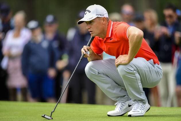 170603 Alexander Noren, Sverige, under dag tre av golftävlingen Nordea Masters den 3 juni 2017 i Barsebäck.  Copyright: PETTERxARVIDSON BB170603PA024