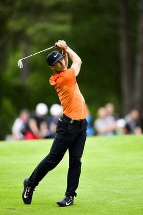 Golf, Nordea Masters 170603 Thorbjörn Olesen, Danmark under dag tre av golftävlingen Nordea Masters den 3 juni 2017 i Barsebäck.  Copyright: PETTERxARVIDSON BB170603PA032