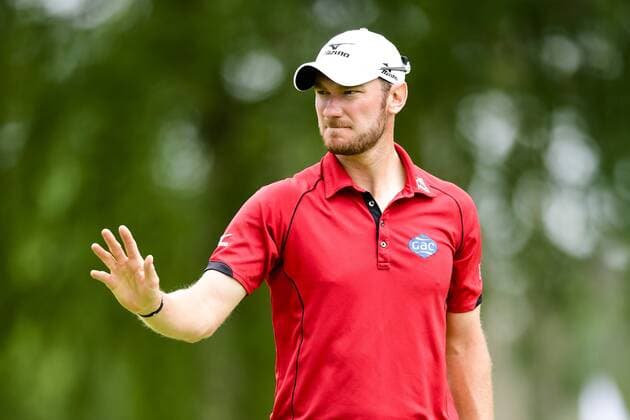 Golf, Nordea Masters 170603 Chris Wood, England under dag tre av golftävlingen Nordea Masters den 3 juni 2017 i Barsebäck.  Copyright: PETTERxARVIDSON BB170603PA037