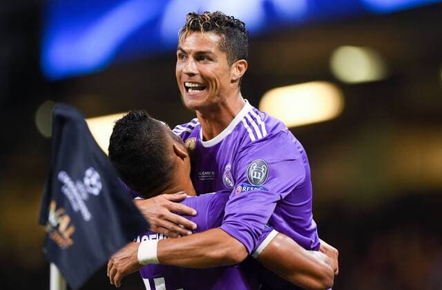 FUSSBALL CHAMPIONS LEAGUE FINALE SAISON 2016 2017 Juventus Turin - Real Madrid 03.06.2017 Cristiano Ronaldo (Real Madrid) bejubelt seinen Treffer zum 0:1 