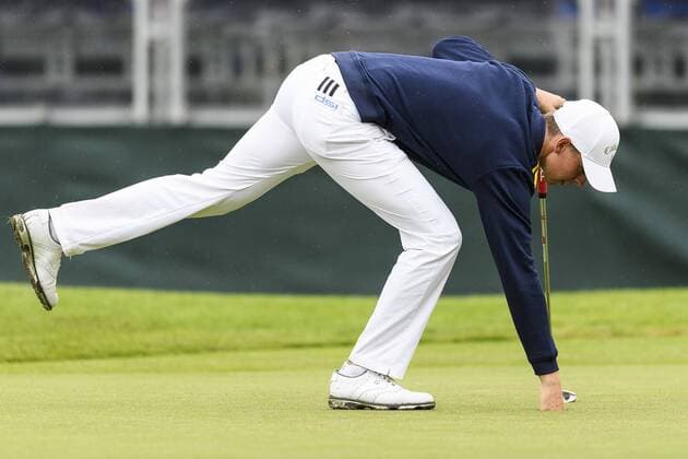 170604 Oliver Gillberg, Sverige under dag fyra av golftävlingen Nordea Masters den 4 juni 2017 i Barsebäck.  Copyright: AndersxBjurö ST170604AAB01