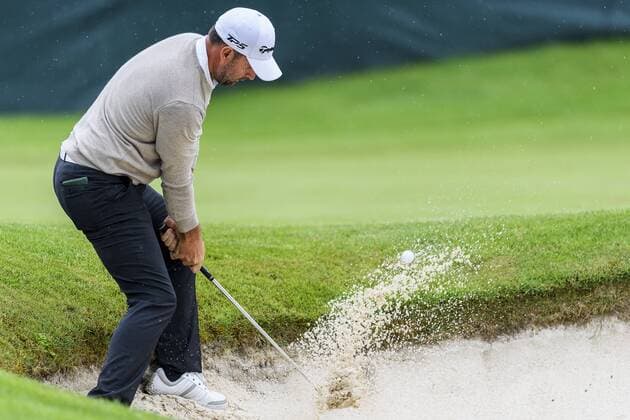 170604 Richard Bland, England under dag fyra av golftävlingen Nordea Masters den 4 juni 2017 i Barsebäck.  Copyright: AndersxBjurö ST170604AAB08
