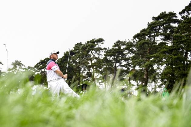 170604 George Coetzee, Sydafrika under dag fyra av golftävlingen Nordea Masters den 4 juni 2017 i Barsebäck.  Copyright: PETTERxARVIDSON BB170604PA046