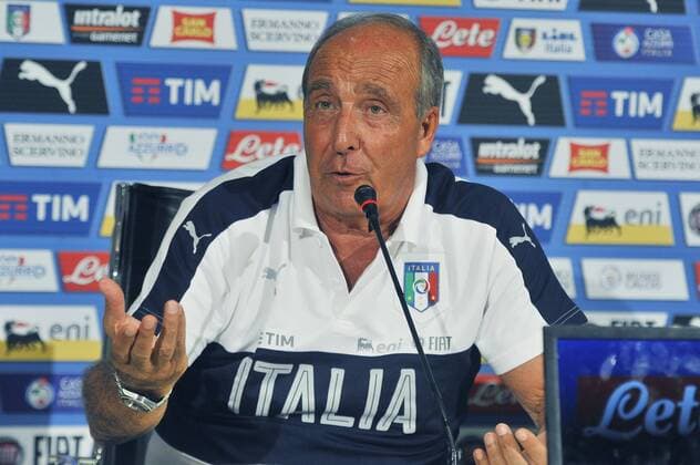 Italy: Giampiero Ventura press conference PK Pressekonferenz Italy s head coach Giampiero Ventura during the press conference at the Coverciano Training Center. The Italian national team Nationalteam will face in a friendly match the Uruguay national team in Nice on 7th June 2017 and Liechtenstein in Udine on 11th June 2017, match valid for FIFA World Cup WM Weltmeisterschaft Fussball Russia 2018 Qualifiers Europe Group G.  GiacomoxMorinix xPacificxPress