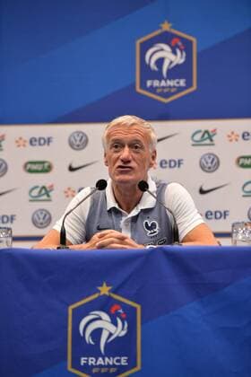 Didier Deschamps (selectionneur EDF) FOOTBALL : Conference de Presse Equipe de France - Clairefontaine - 05 06 2017 AnthonyBIBARD FEP Panoramic 