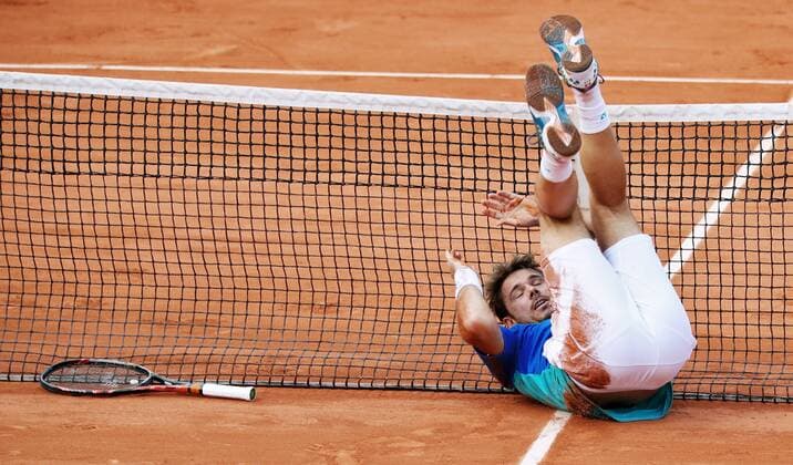 Bilder des Tages - SPORT TENNIS - ATP Tennis Herren French Open 2017 PARIS,FRANCE,07.JUN.17 - TENNIS - ATP World Tour, Roland Garros, French Open, Grand Slam. Image shows Stan Wawrinka (SUI). GEPAxpictures xMatthiasxHauer