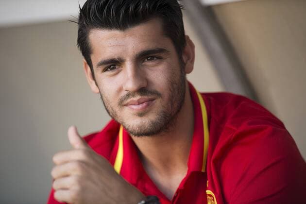 June 7, 2017 - Murcia, Murcia, Spain - Alvaro Morata (Real Madrid) during a friendly match between national team Nationalteam of Spain vs. Colombia in Nueva Condomina Stadium, Murcia, Spain.Wednesday, June 7, 2017. Spain v Colombia - International Friendly Länderspiel  - ZUMAn230 20170607_zaa_n230_355 Copyright: xJosexBretonx