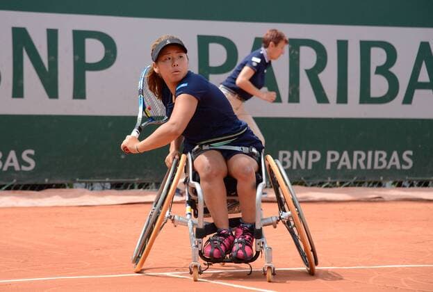 Yui Kamiji ( Japon ) TENNIS : Roland Garros 2017 - Internationaux de France - 08 06 2017 FedericoPestellini Panoramic 